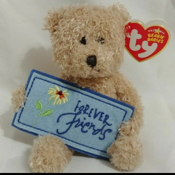 Forever Friends Ty Beanie baby Bear greetings 2006 - Picture 1 of 4